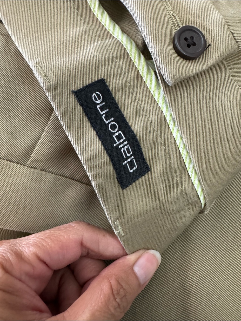 Men’s Pleated Khaki Dress Pants Cuffed Hem Office Career Trousers 40x32 - Picture 3 of 10
